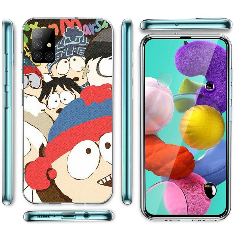 Cartoon S-South P-Parkes Phone Case For Samsung Galaxy A52 A51 A50S A32 A22 A12 A02S A72 A71 A31 A70 A30S Note 20 Ultra 10 Plus