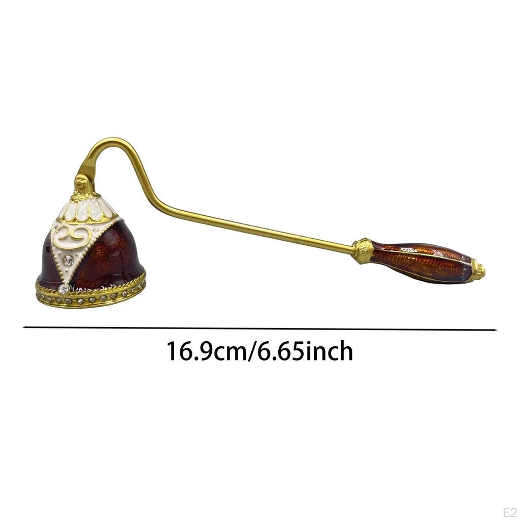 Metal Candle Tool Candlesnuffer Long Handle Decorative Handcrafted Unique Ornament Accessory Wick