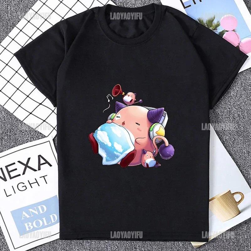 Harajuku MapleStory Kawaii Funny Printed TShirts Buddy Personalize Male T Shirt Korea Style Hot Game Fans Otaku Clothing Hipster