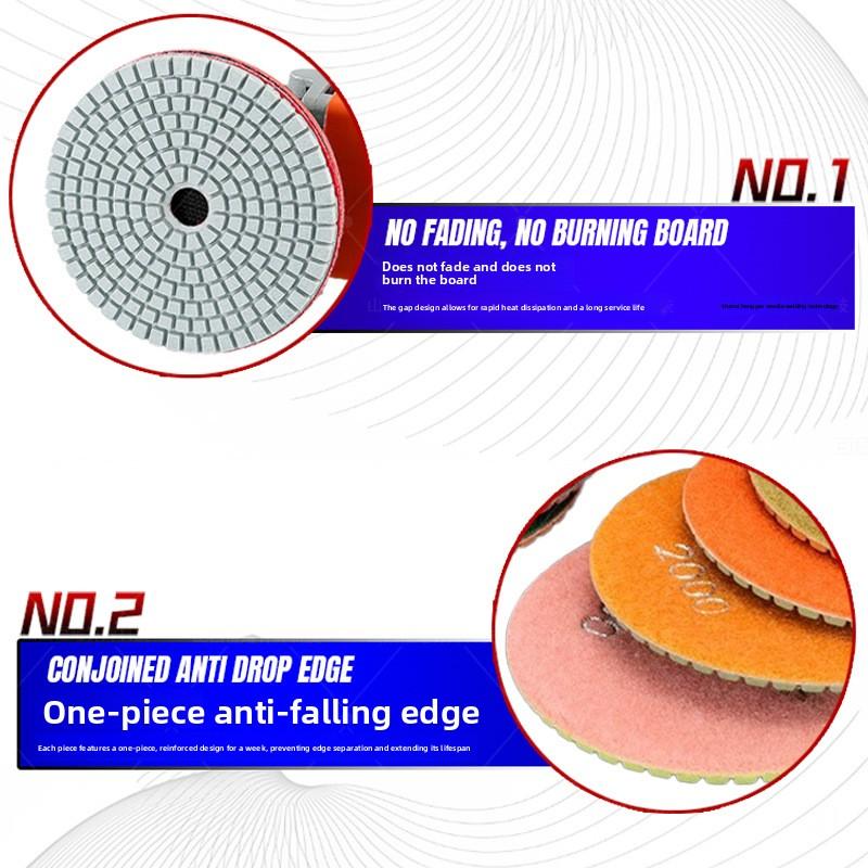 Diamond Polishing Pads Wet Flexible Polishing Disc for Marble Granite Tile Stone