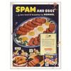 Vintage Metal Tin Sign Spam Hot Dogs Retro Wall Art for Man Cave Bar Decor