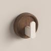 Walnut Wood Coat Rack Hooks Black Wall Hangers For Hanging Keys Clothes Bathroom Robe And Towels And Entryway