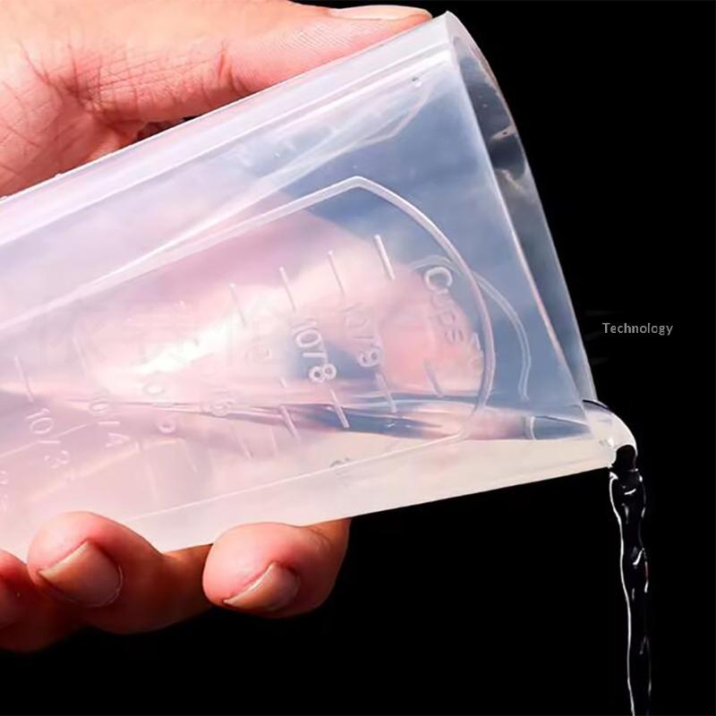 50Ml-1000Ml Silicone Triangle Graduated Measuring Cup Liquid Container Epoxy Resin Making Tools Accessories Silicone Molds
