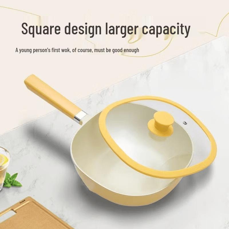 

ZISIZ Lightweight Square Titanium Wok