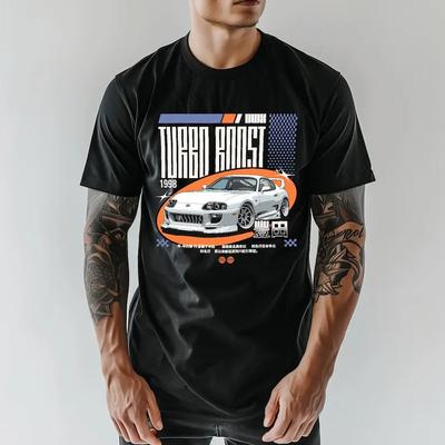 JDM Japan Streetwear Auto T-Shirt - Turbo Boost Tuning, Rennen, Japanisches Streetracing