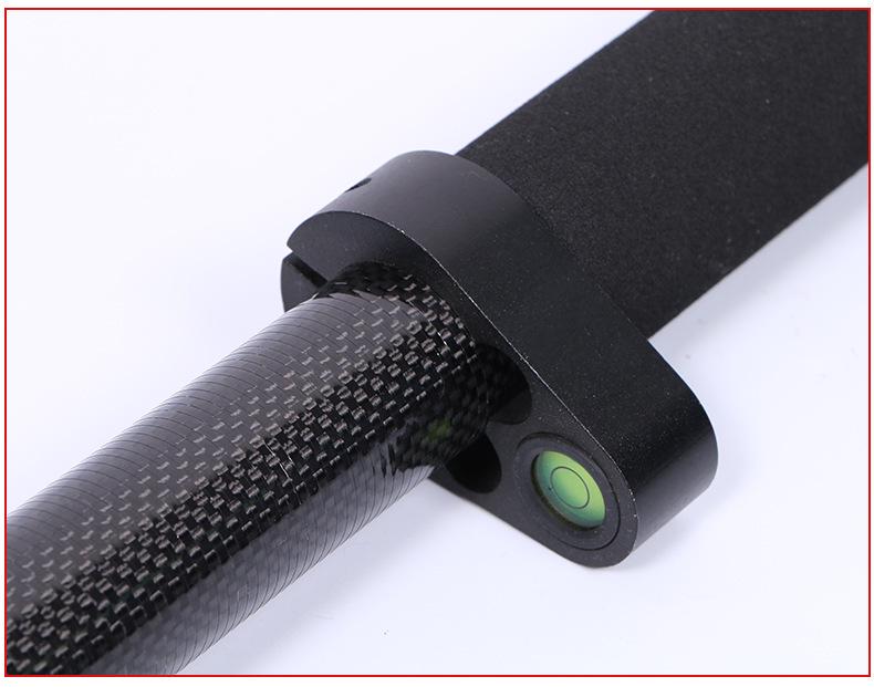 2.4m 4-Section Carbon Fiber RTK Prism Measurement Pole for GPS Surveying