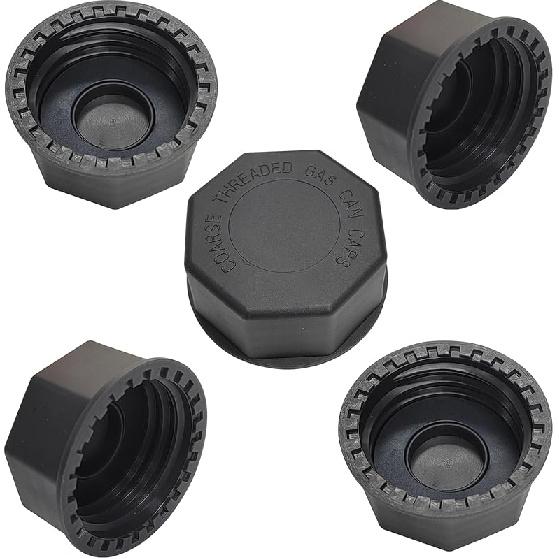 5 Gallon Gas Can Cap Replacement, Fits Most 1/2/3/5 Gallon Gas Cans, Portable Gas Tank Lid For 5+ Gallon Plastic And Metal Gas Cans, Includes Spout