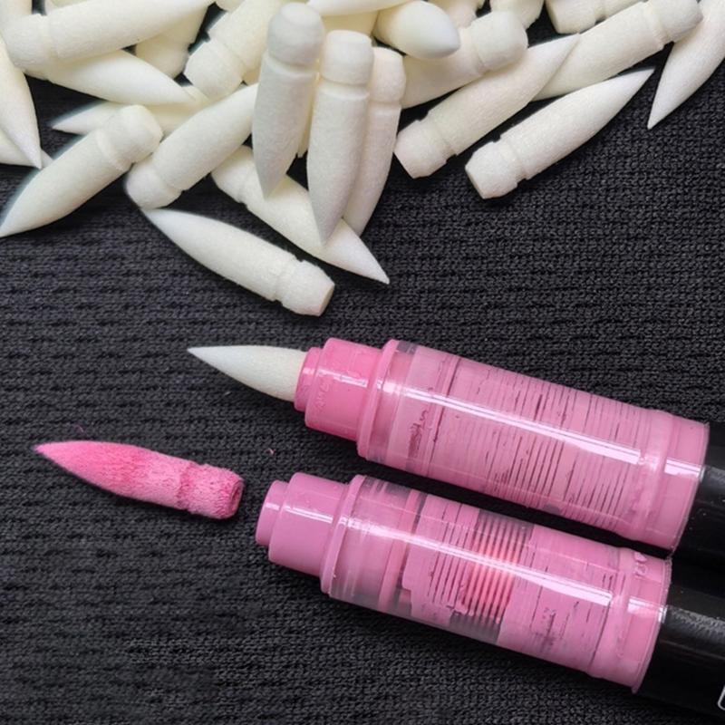 10Pcs Liquid Acrylic Paint Marker Brush Tip Soft Nylon Bristles Tip Acrylic Marker Replacement Tip For Artists Students