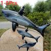 1-5PCS Floating Shark Water Swimming Pool Float Whale Fish Animals Toys Kids Adults Inflatable Float Toy Pool Accessories