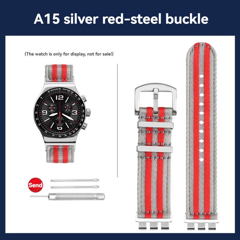 

21 мм Нейлоновый ремешок для часов Для SWATCH YVS400 YVS420 YVS451 YVS454 YVS404 Холщовый ремешок Модифицированный браслет Аксессуары 21mm