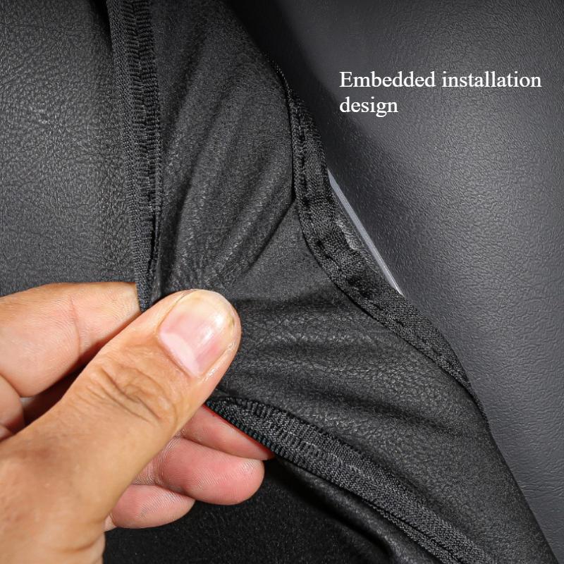 For Tesla Model 3 Highland Seatback Protector Cover Mat Model Y Juniper Seat Back Protective Child Anti-Kick Mats Napa Leather
