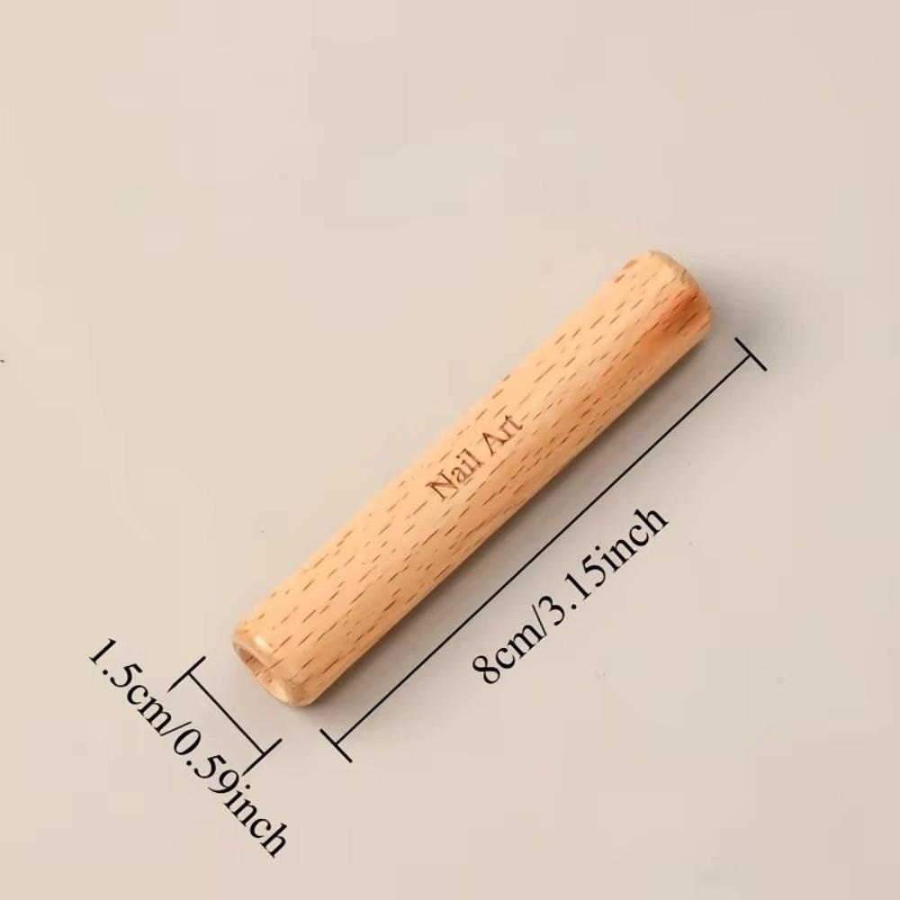 Wooden Grip Nail Art Brush Set Multi-Functional Nail Polish Brushes  Nail Art Brush Applicators