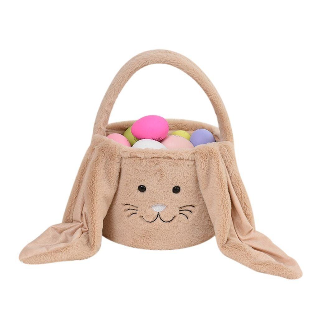Egg Candy Baskets Bunny Handbag Large Capacity Lovely Storage Bag  Kids Party Gift