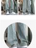 Women's Retro Distressed High-Waisted Wide-Leg Jeans, Loose & Slimming, Floor-Length Cigarette Pants