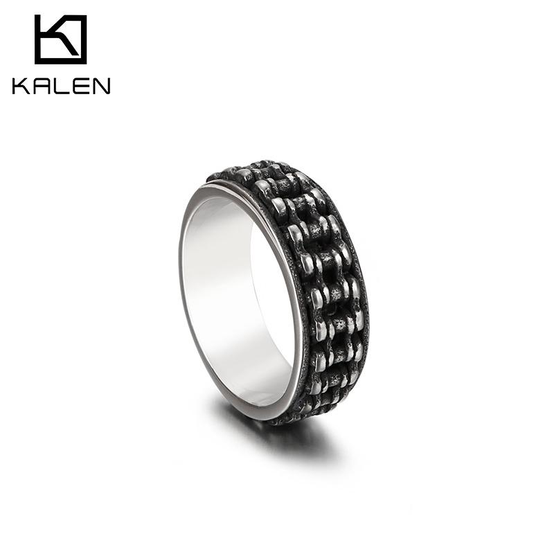Bicycle Accessories Pattern Ring Stainless Steel Men's Punk Style Jewelry