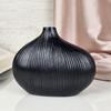 Resin Vase For Home Décor, Decorative Flower Pot Showpiece, Black, Small Size