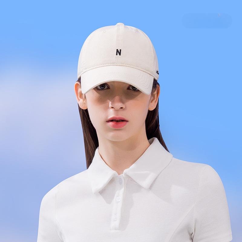 Pure Cotton Soft Top High Quality Letter Embroidered Baseball Cap Baseball Cap Women's Outdoor Face Showing Small Sun Protection Hat