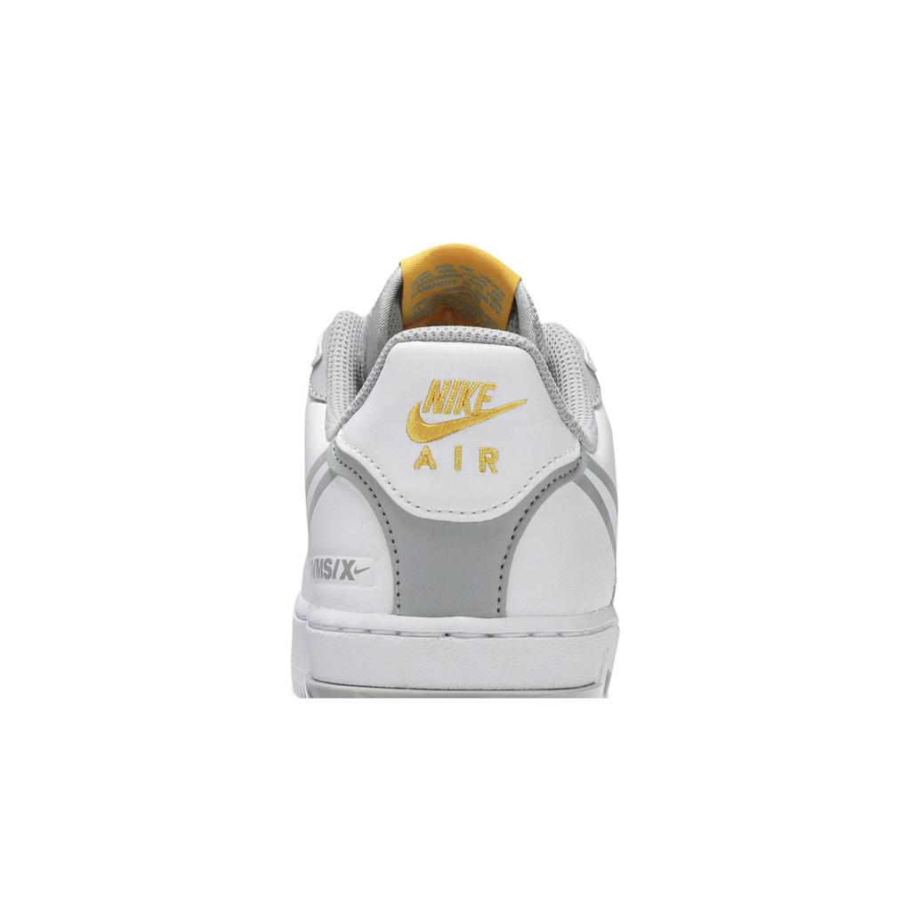 Nike Air Force 1 React 'Smoke Grey Gold' (Unisex) White / Light Smoke Grey / University Gold Skateboard Shoes CT1020 100