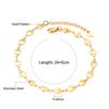 Gold Paperclip Chain Ankle Bracelet Jewelry For Beach Vacation And Summer Holiday