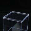 1Pc Transparent Acrylic Boxes With Cover Plastic Organizer Small Gift Square Packing Box Food Candy Storage Container For Home
