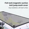 Rete Magnetica Anti-Salto per Acquario Fai da Te Facile Installazione Tagliabile Coperchio per Acquario di Dimensioni Personalizzate