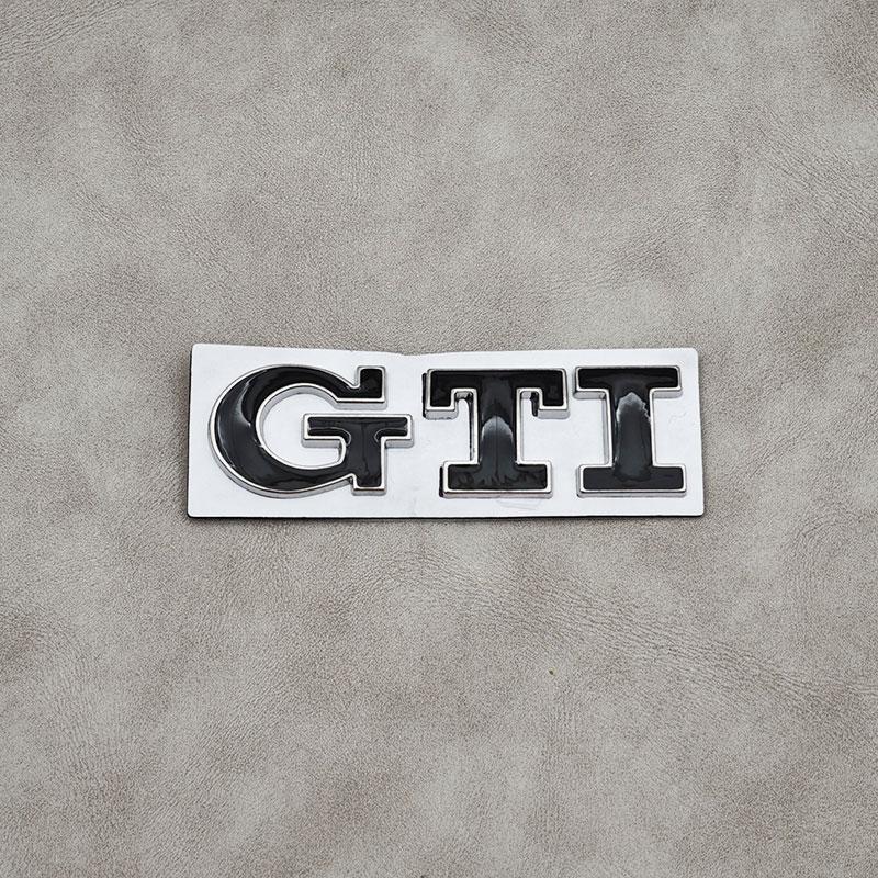 Nuevo emblema GTI de metal 3D para Volkswagen VW (modelo 2026) para maletero trasero. Compatible con Volkswagen VW Golf 4, 5, 6, 7, 8, Polo, Jetta, Tiguan y Pass.