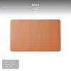 Outdoor Leather Table Mat, Scratch Resistant, Heat Insulation, RollUp Picnic Pad Small Black