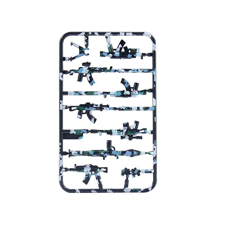 Military Camouflage Weapons Pack MOC Mini Action Figures SWAT Special Forces Soldier Guns Parts Police Army Building Block Toys