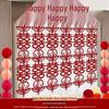 Double Happiness Wedding Room Decoration: Long Strip Happy Sticker for Wall & Floor - Perfect Wedding Celebration & Dress-up Supplies