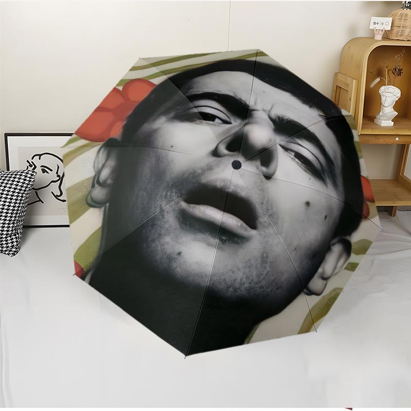 Mr Bean Fashionable Automatic Opening/Closing Folding Umbrella. Portable and Foldable, Ideal for Gift, Travel, and Daily Use.