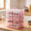 Cupcake Carrier with Lid and Handle Clear Secure for Home Cooks, Parties,