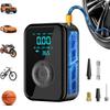 Tire Inflator Portable  Compressor,150 PSI Portable Tire Inflator with Digital Display and LED Light, Cordless Tire   for Cars, Motorcycle, Bike, Bal