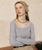 Tudument Square Long Sleeve Top Gray