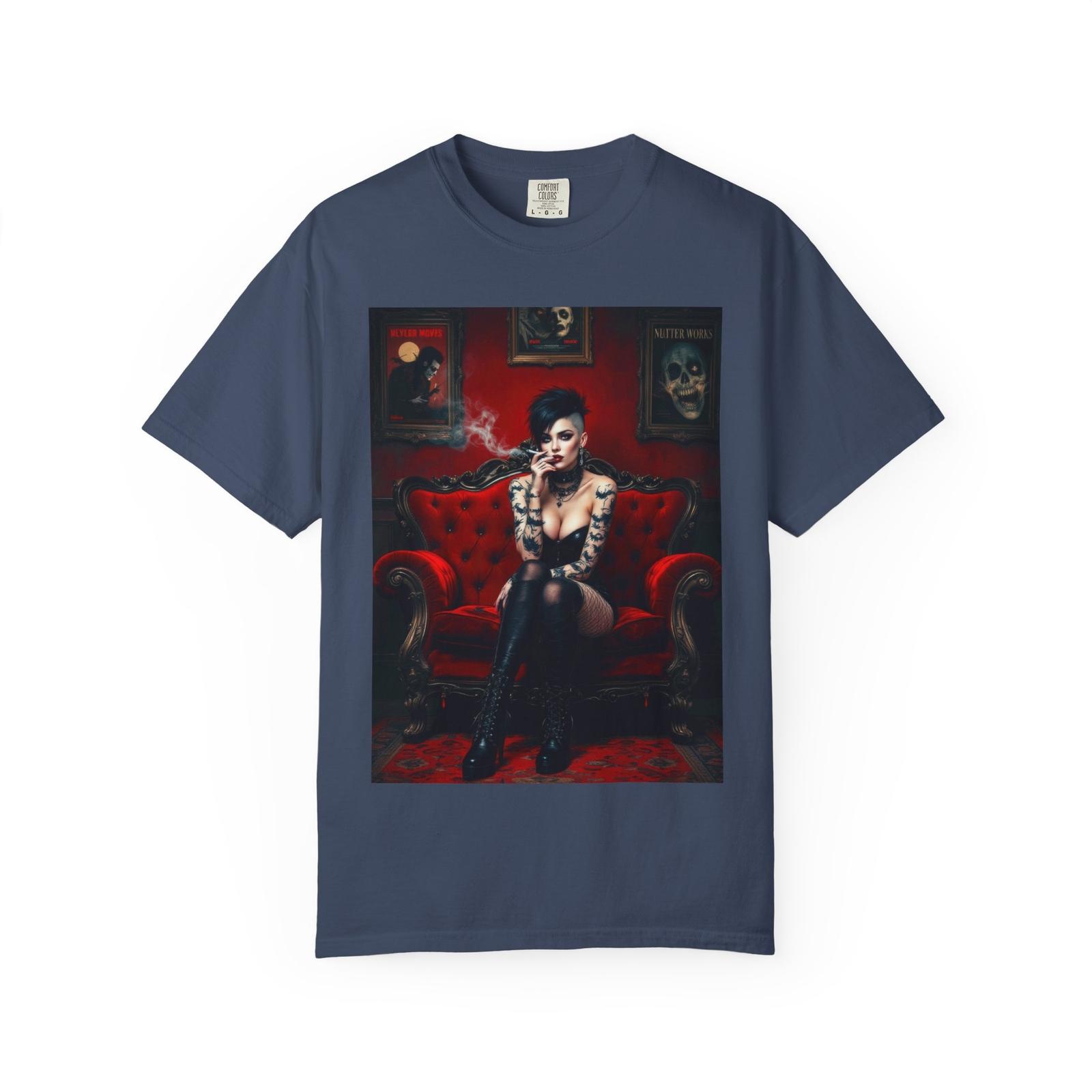 Sexy Goth Girl Horror Punk Gothic Vintage T-Shirt Alternative Edgy Fashion Tee S