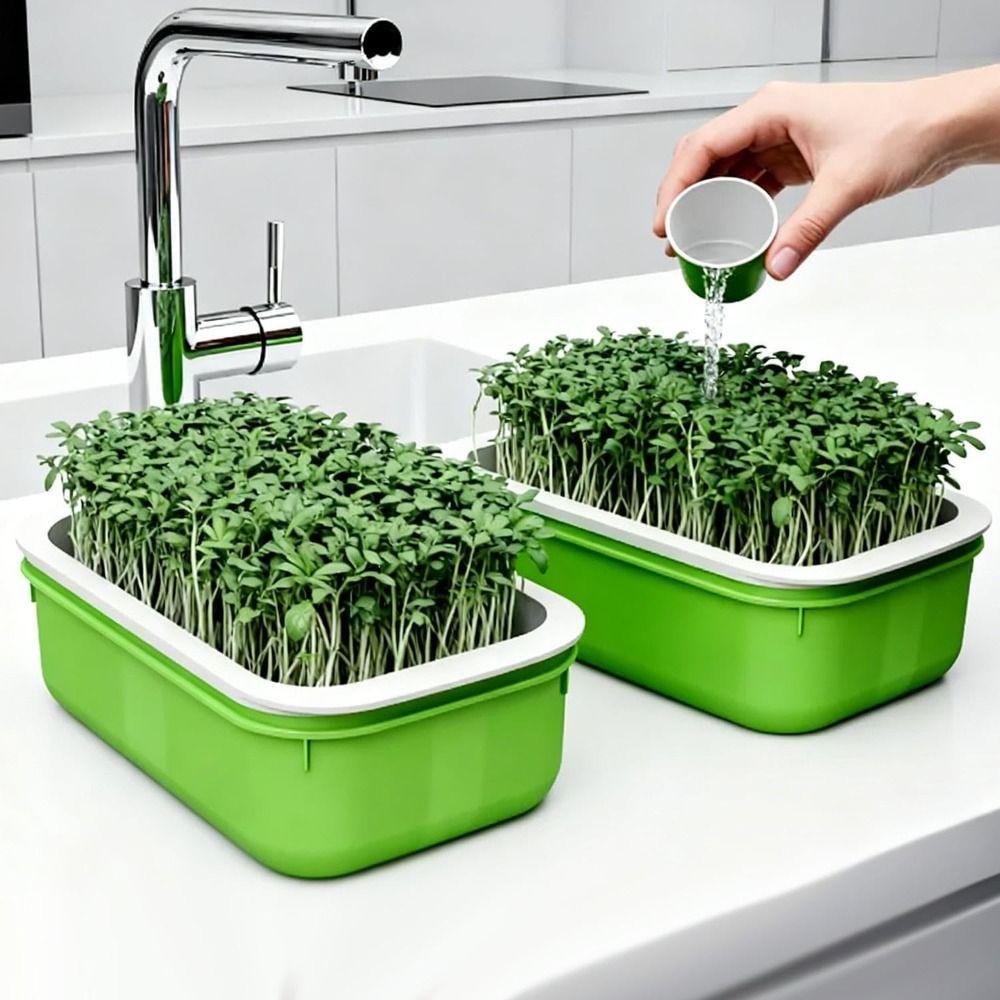 2Pcs Plastic Germination Tray High Ventilation Hydroponic Planting Tray  Greenhouse Supplies