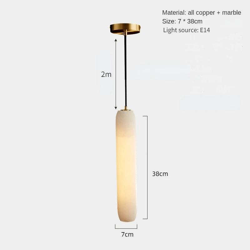 

Современный светильник класса люкс полностью из меди и натурального мрамора подвесной светильник украшение для дома спальня прикроватная тумбочка кабинет столовая подвесной светильник E14 3000K