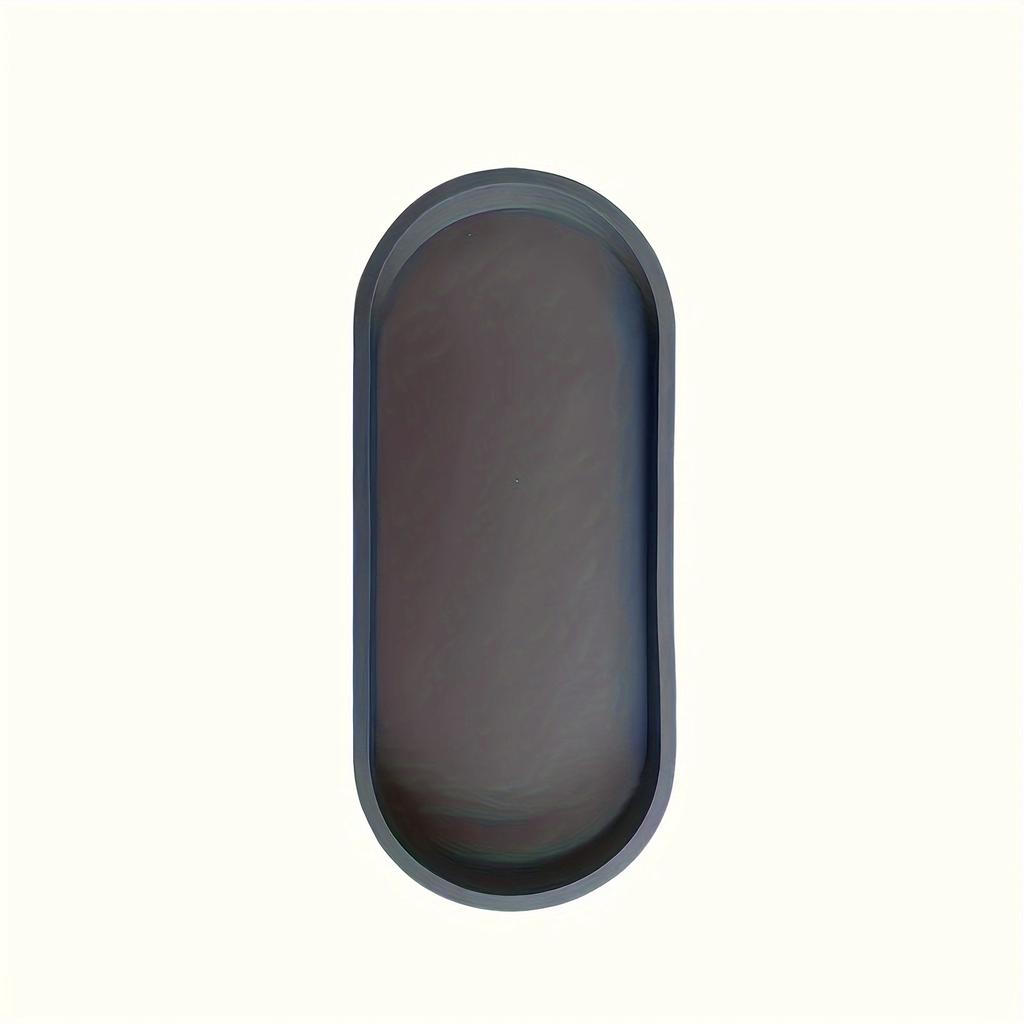 1PC Silicone Bathroom Counter Tray 9.84 Inch (Approx. 25cm) Flexible Kitchen Soap Tray