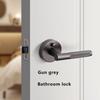 American Simple Black Bathroom Lock Bathroom Home Interior Bathroom Door Handle Wooden Door Lock Knurled Privacy Lock Thread Lock3