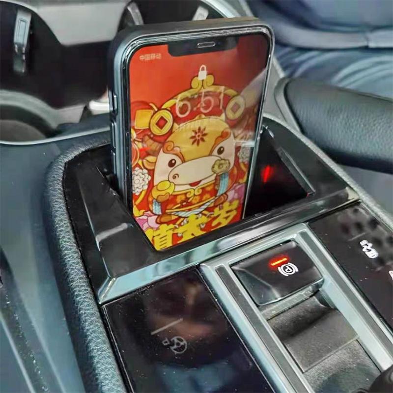 15W Car wireless charger center console phone charger charging pad plate charging holder for Porsche Cayenne 2015-