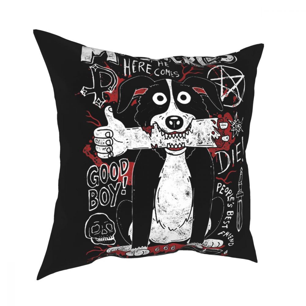 Mr Pickles Square Pillow Case Polyester Cushions for Sofa Adultswim Evil Satan Dog TV Casual Pillowcase