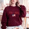 1776-2026 United States Happy Independence Day Sweatshirt of Freedom Patriotic Anniversary Gift Keep Warm Matching Hoodies Tops