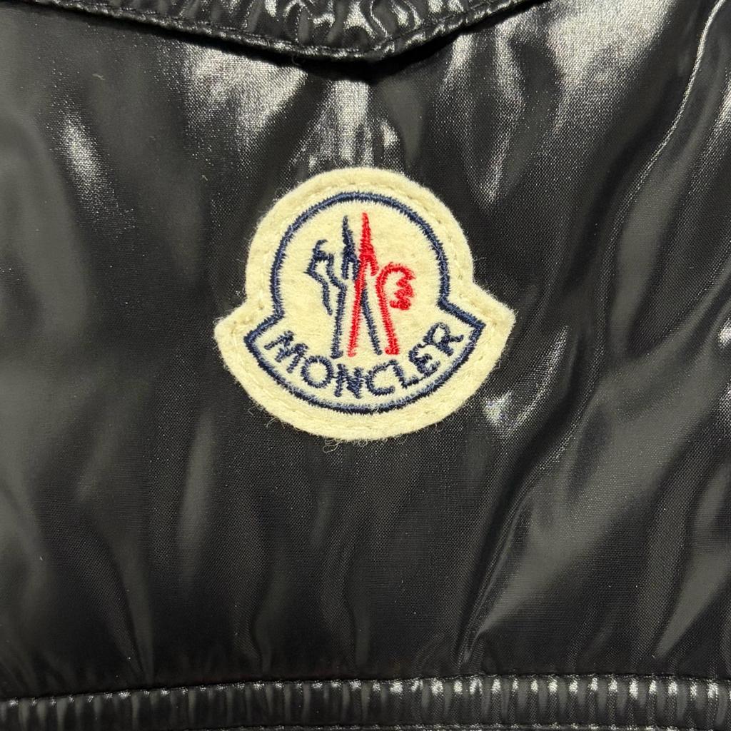Used MONCLER MAYADown Jacket Shiny Black Nylon Mens