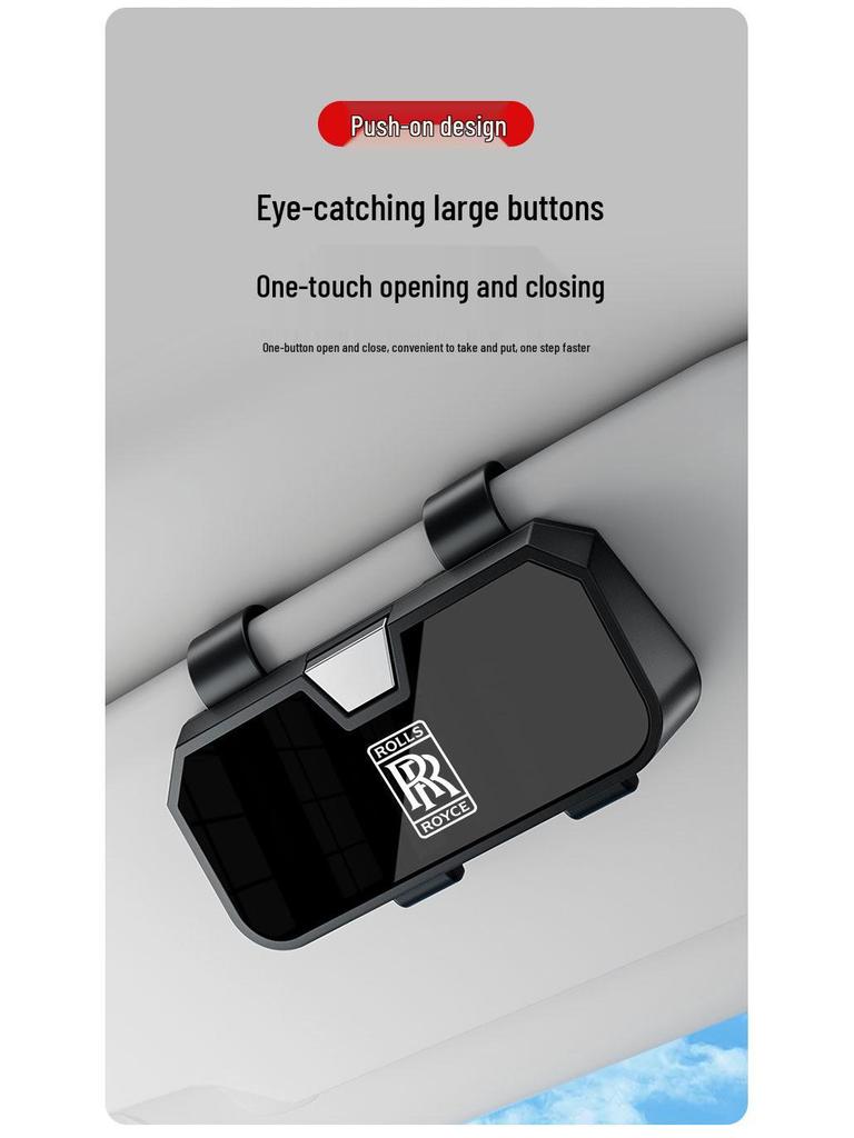 Luxury Glasses Holder for Rolls-Royce Ghost and Phantom Visor