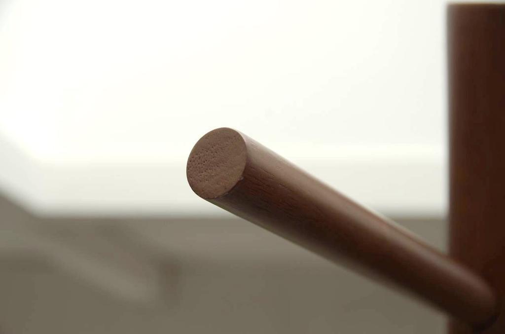 Miyatake Seisakusho FORESTA Pole 40cm Wide x 40cm Deep x 150cm Hanger, High, Brown/Black, Space-Saving, P-1500