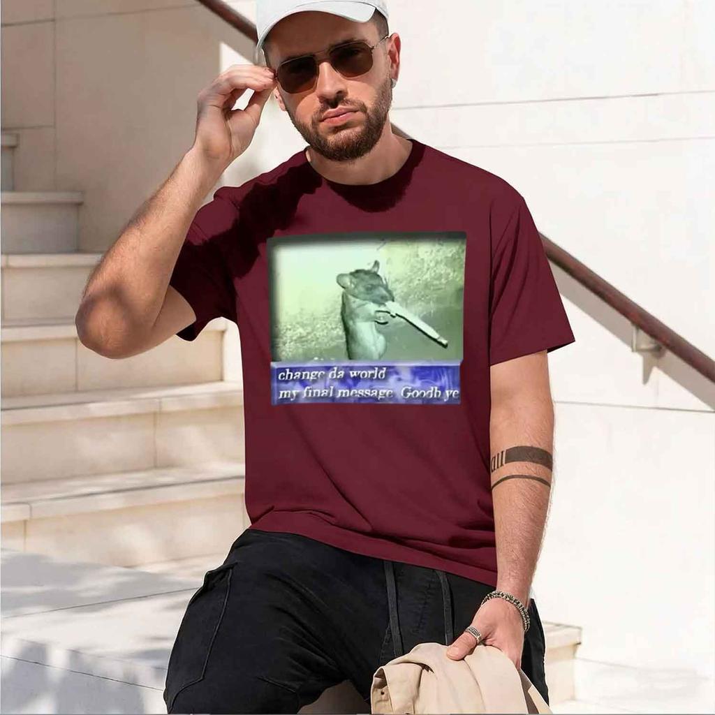New Arrival Unisexs Tee Shirt Tshirts Unisex Tshirt For Unisex Change Da World My Final Message Goodb Ye Fun Mouse Pattern 71032 2026 N