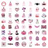 60 New Pink Halloween Graffiti Stickers Decorate Suitcase Mobile Phone Skateboard Stickers