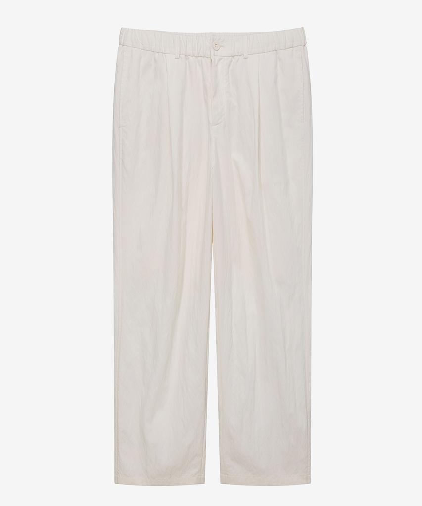 MINDBRIDGE [Couture] Wide Single-Pleat Full Elastic Waist Pants - 2 Colors