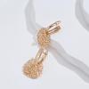 Vintage Pattern Women's Dangle Earrings Golden Trendy Daily Jewelry