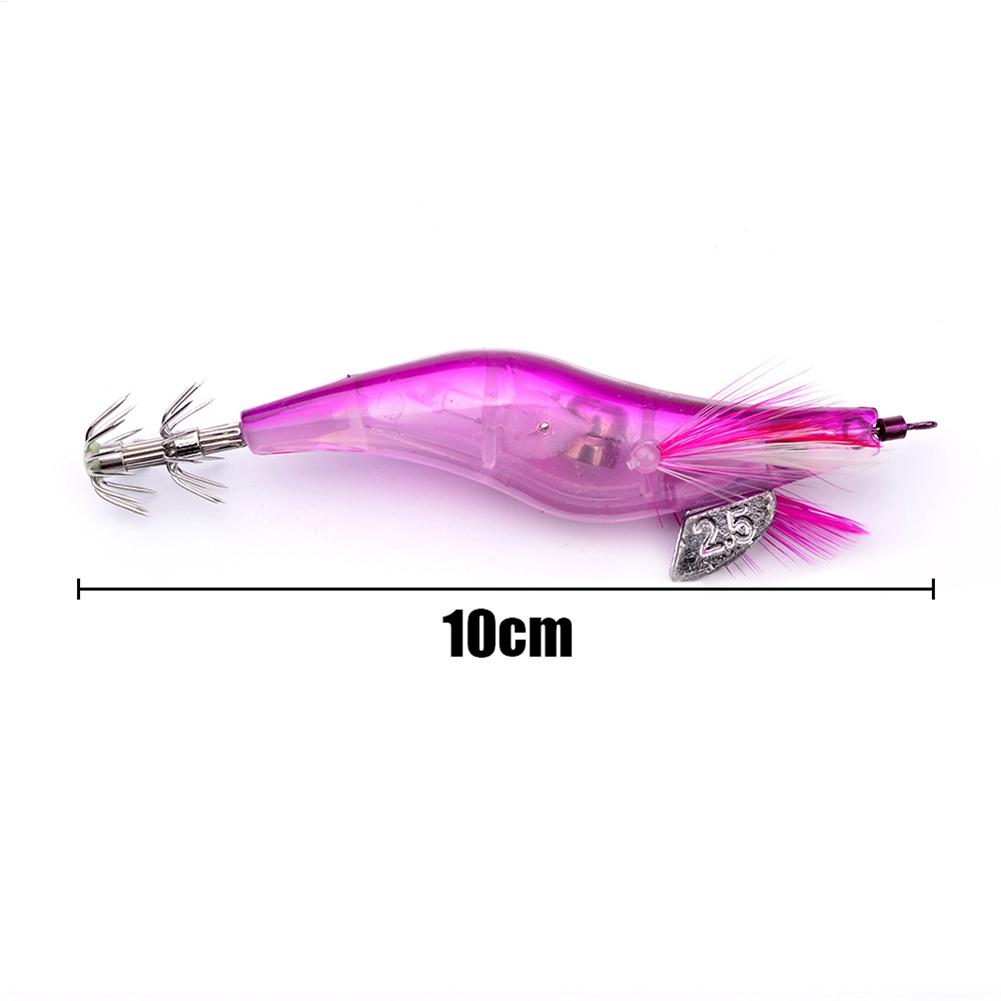 1pc Electronic Flashing LED Fishing Lure In Water Tackle Tool Luminous Squid Jig Shrimp Bait Night Fishing Lure