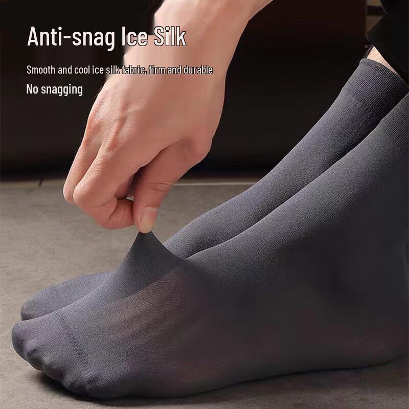 Langsha Men's 20-Pair Ultra-Thin Mid-Calf Socks